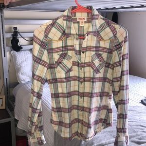 White Flannel Button-Up